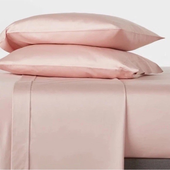 Threshold Other - Twin/Twin XL BLUSH Performance 400 ThreadCount 3pc Sheet Set 100% Cotton Sateen